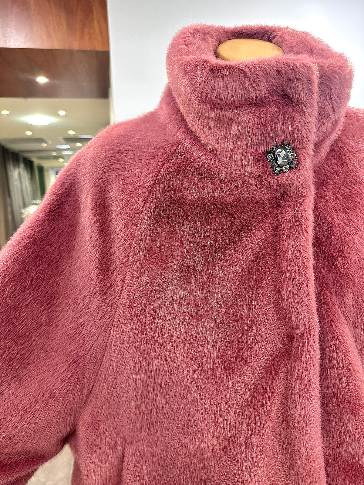 Gaudi Fur Washed Rose Flutter Jacket