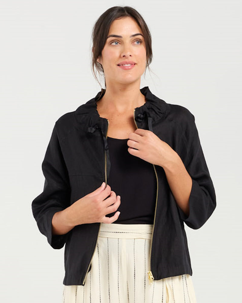 Blackstone Victoria Zip Jacket - Black