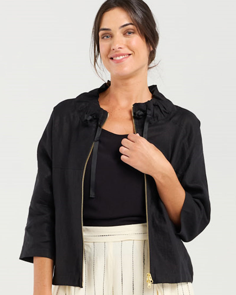 Blackstone Victoria Zip Jacket - Black