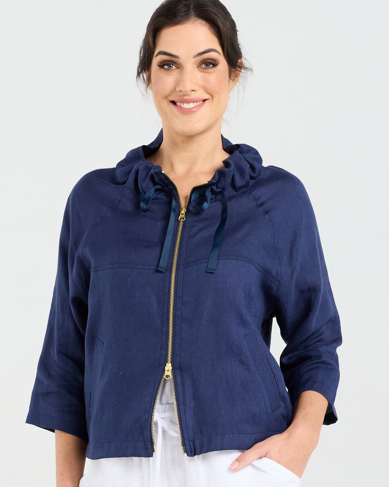 Blackstone Victoria Zip Jacket - French Navy