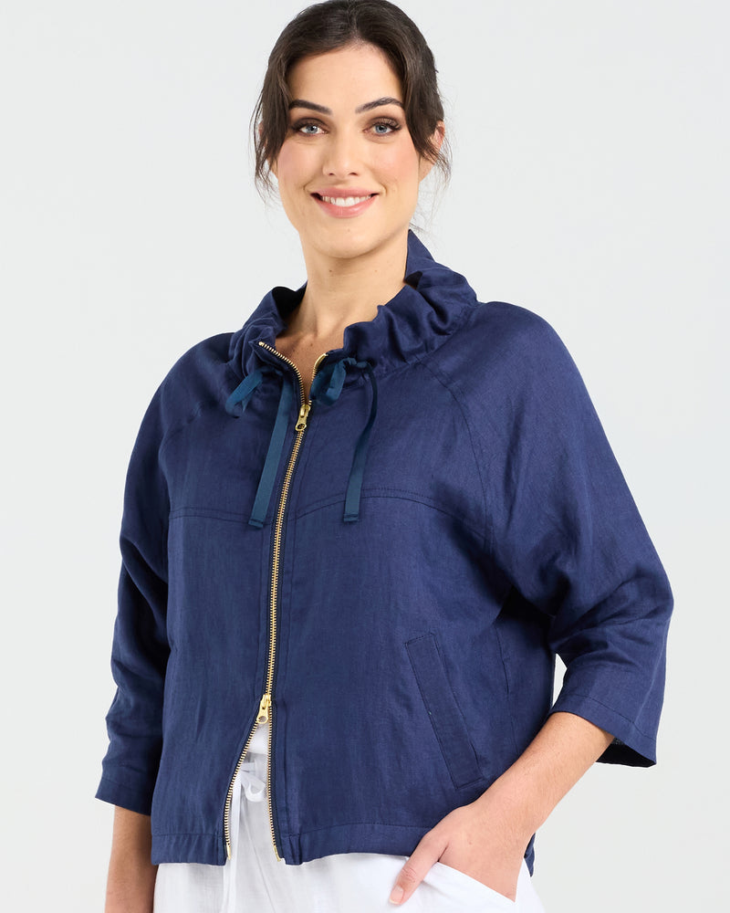 Blackstone Victoria Zip Jacket - French Navy