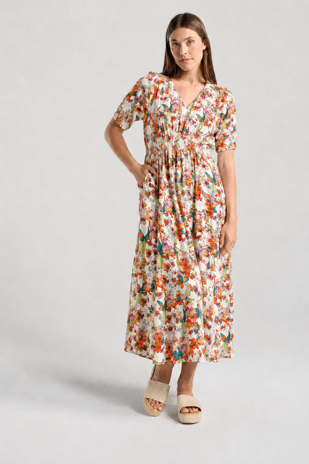 Blackstone Valentina V Neck Dress