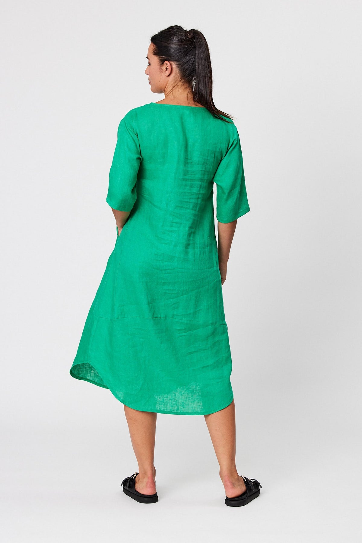 Blackstone Dress - Green Fig