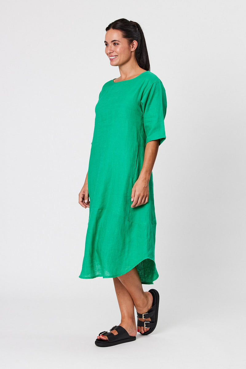 Blackstone Dress - Green Fig