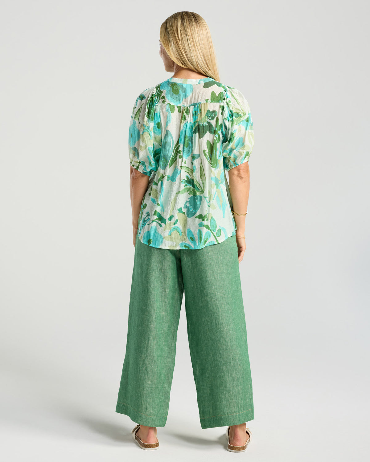 Blackstone Bridget Pintuck Top Spearmint Mint