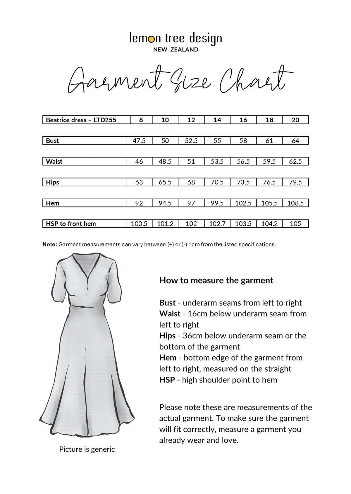 Lemon Tree Beatrice Dress