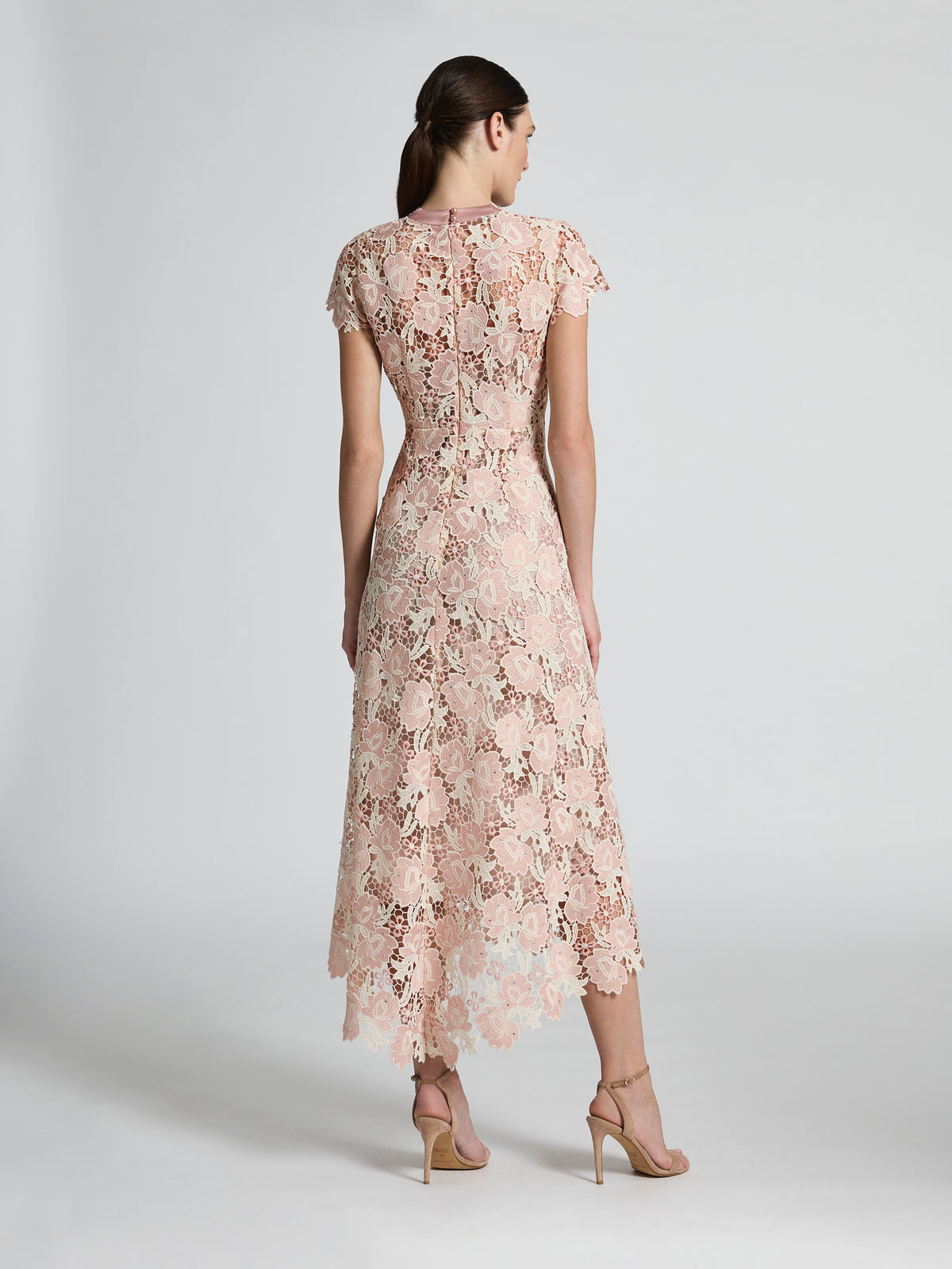 Moss & Spy Belinda Dress-Blush Pink/Cream