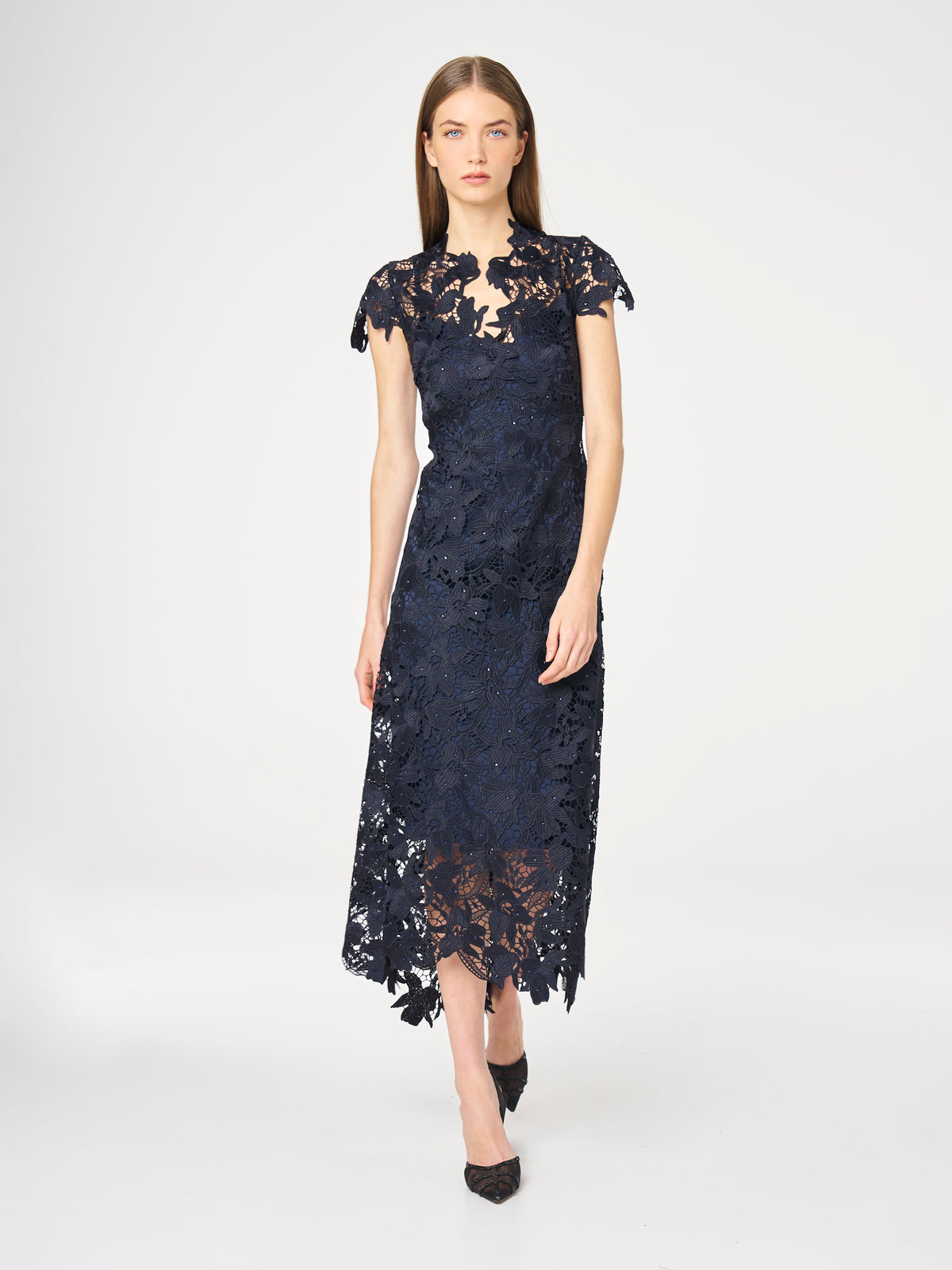 Moss & Spy Belinda Dress Navy