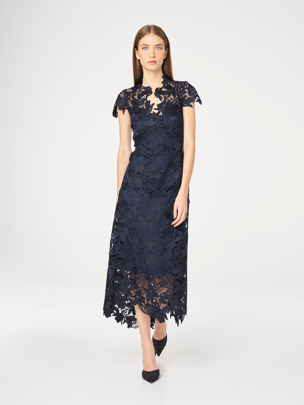 Moss & Spy Belinda Dress Navy