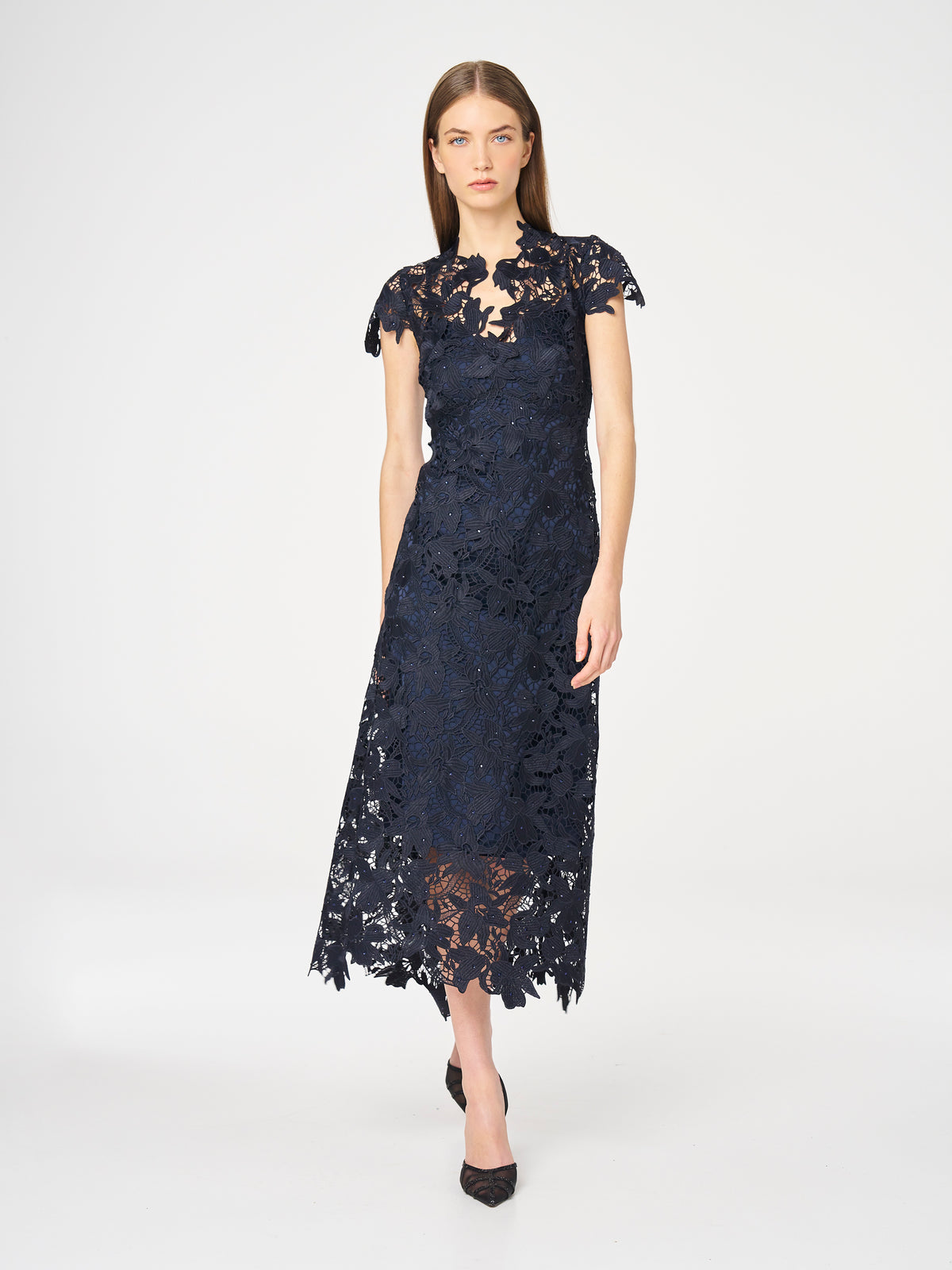 Moss & Spy Belinda Dress Navy