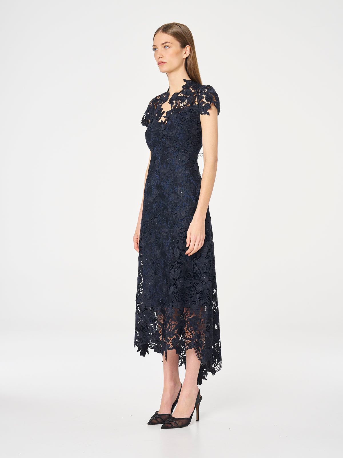 Moss & Spy Belinda Dress Navy