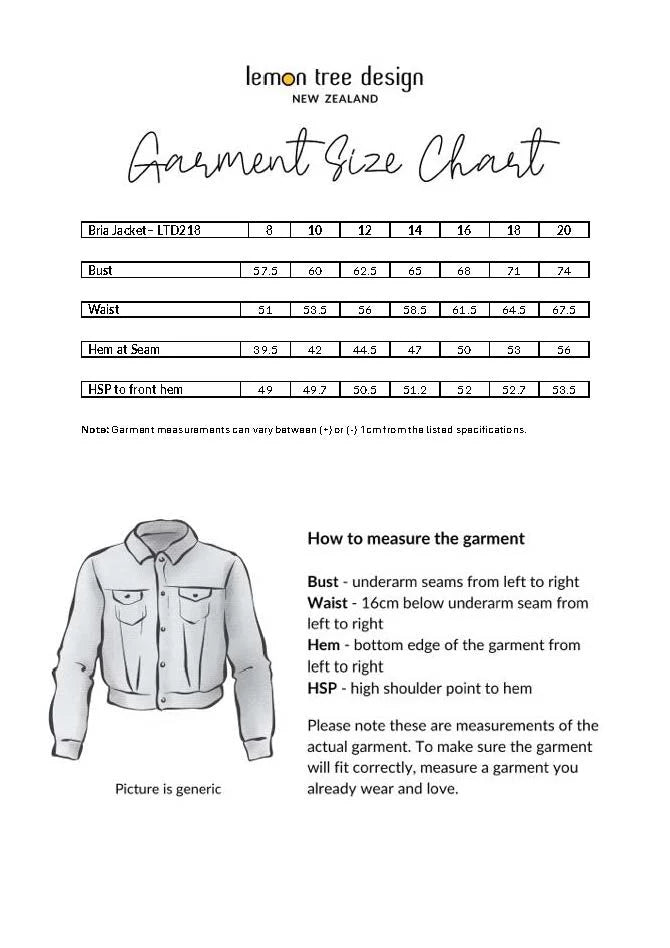 Lemon Tree Bria Jacket