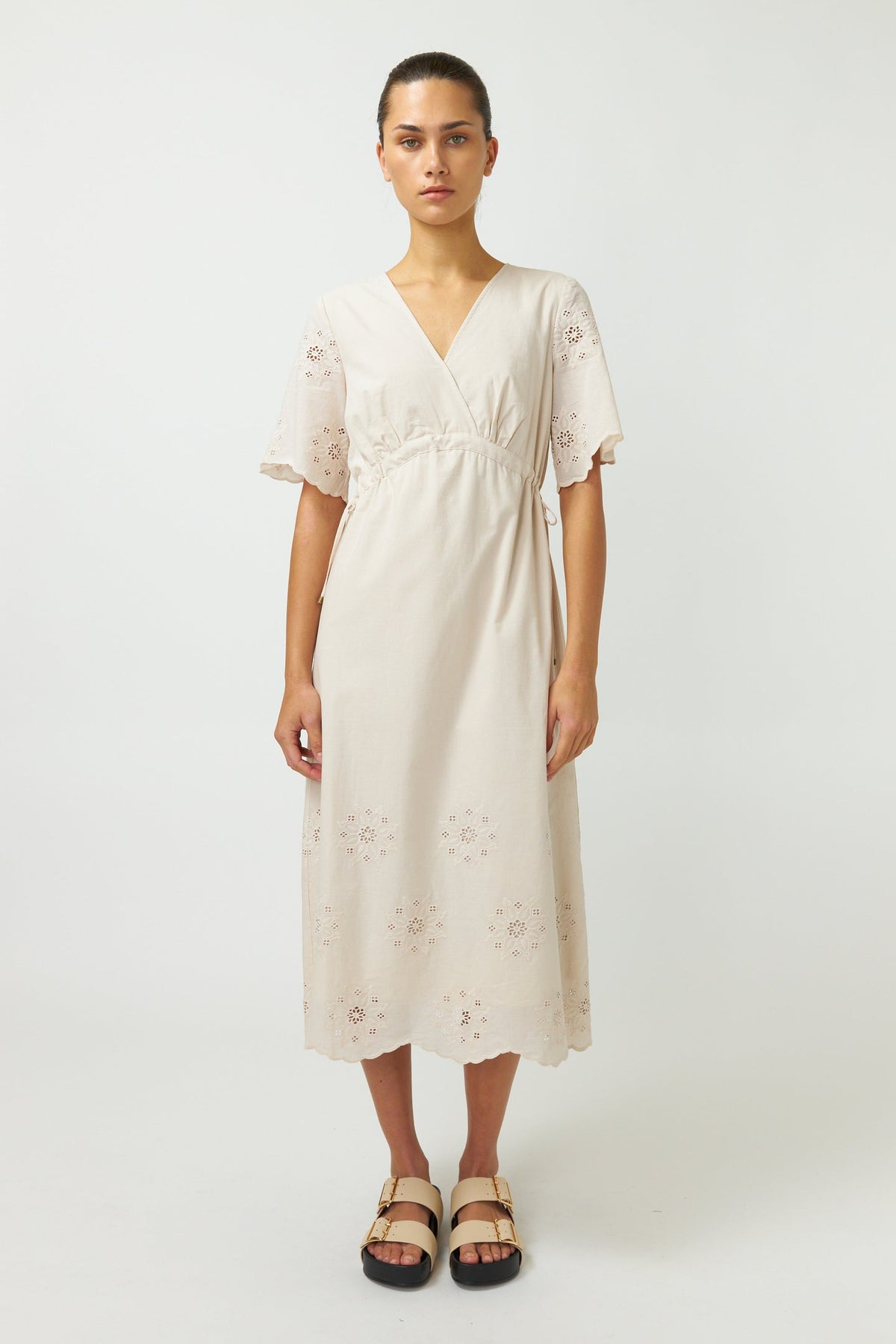 Sylvester Broderie Dress Chalk