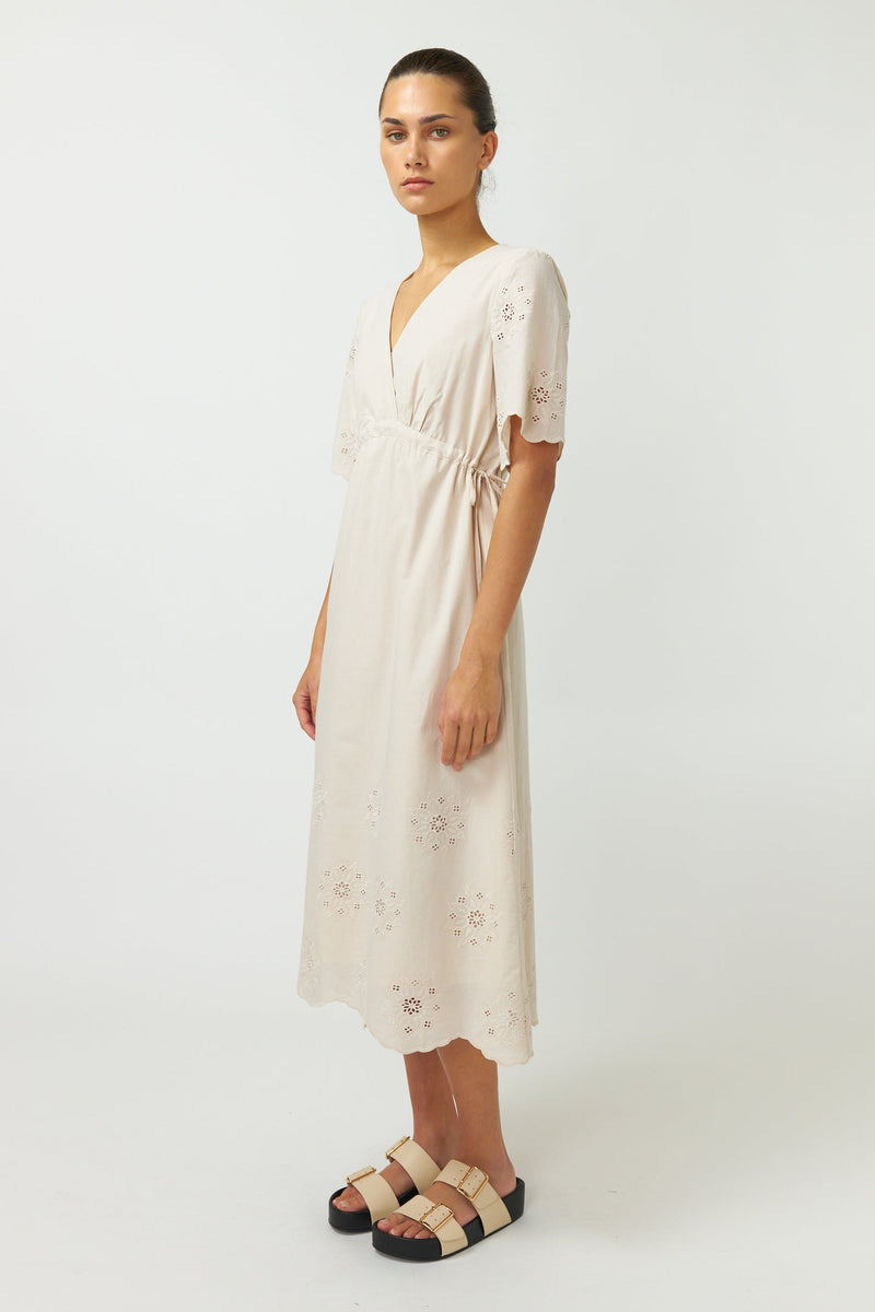 Sylvester Broderie Dress Chalk