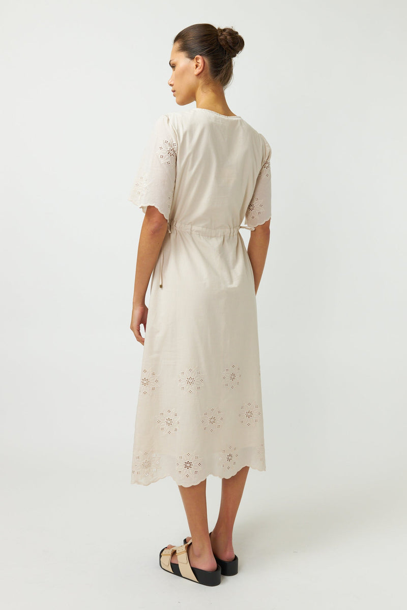 Sylvester Broderie Dress Chalk