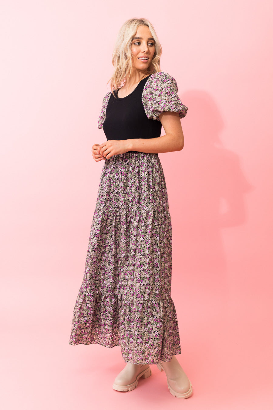 Camelia Purple Midi Skirt – Beginning Boutique NZ