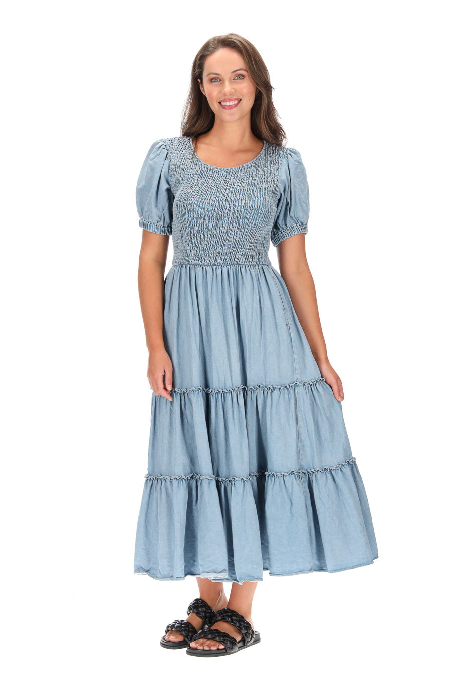 ハイアンドHIAND Ruffled-Hem Polo Dress ほしのあき ハイアンドHIAND Ruffled-Hem Polo Dress ほしのあき