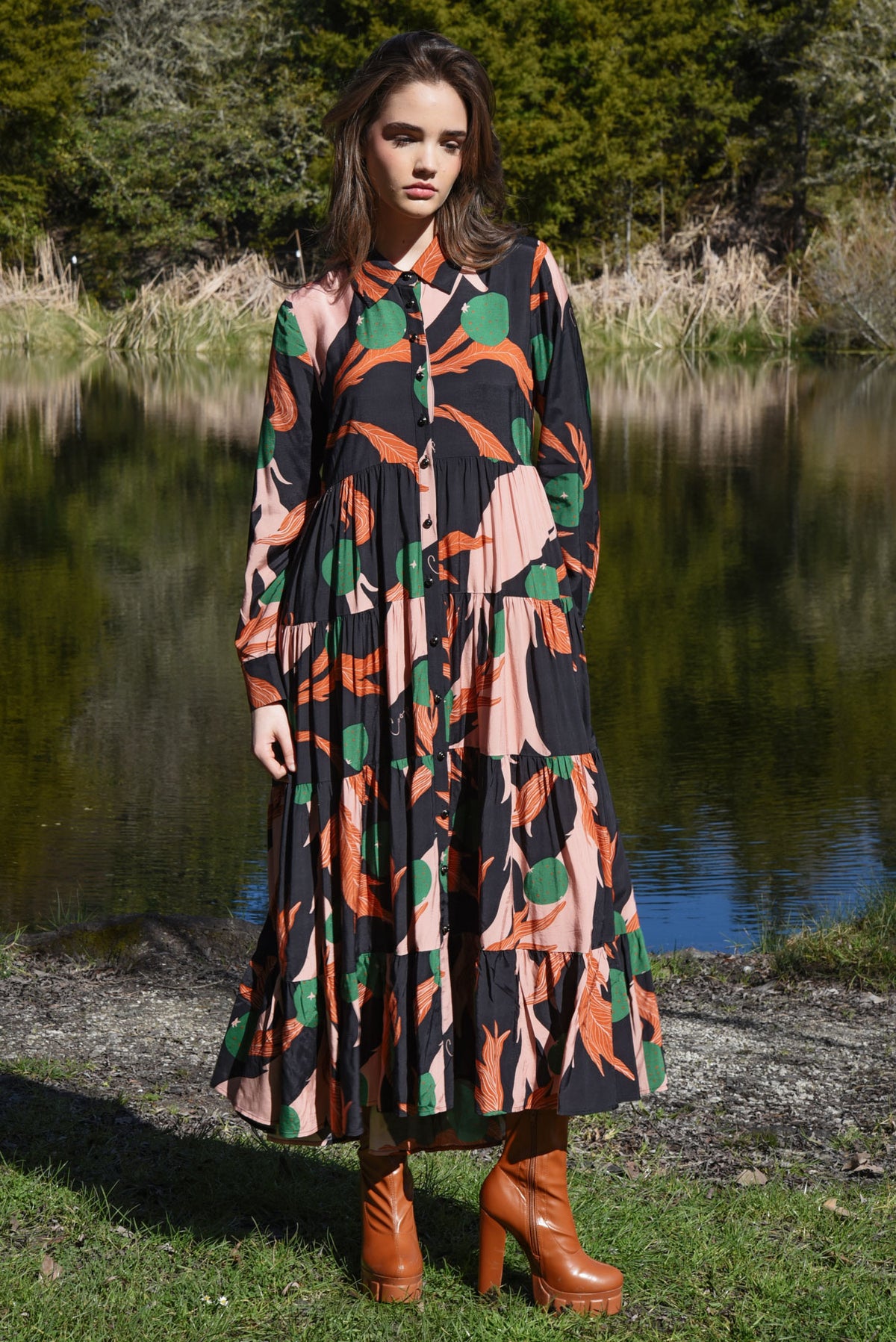 COOP Sun & The Swoon Dress - Berry