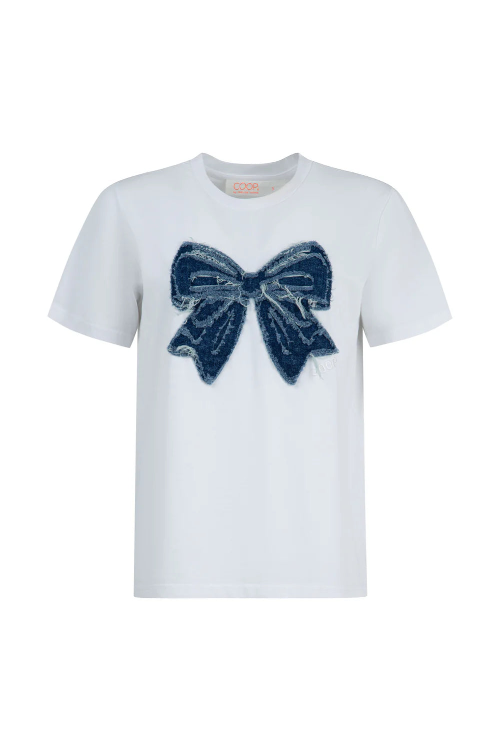 COOP SIMPLY BOWTIFUL T-Shirt- White & Denim