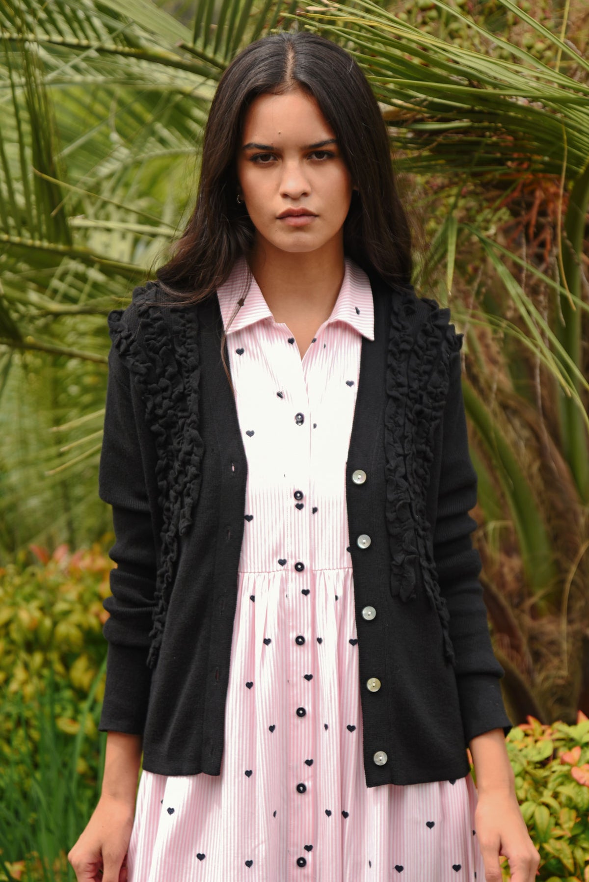 Coop Frillluxe Cardigan Black