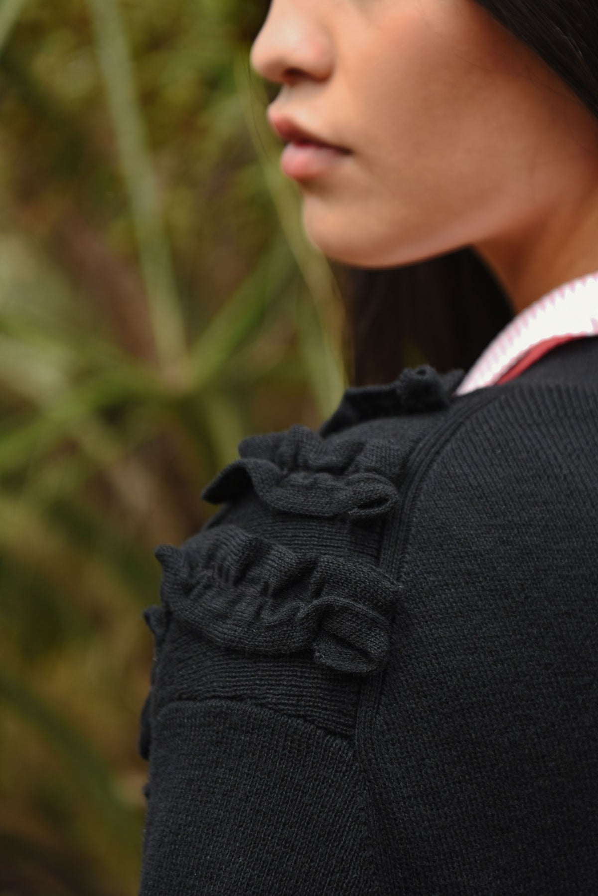 Coop Frillluxe Cardigan Black