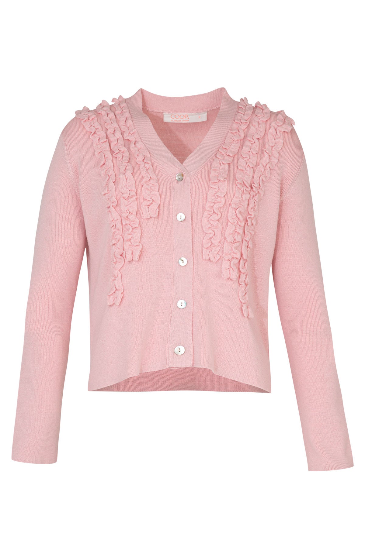 Coop Frillluxe Cardigan Pink