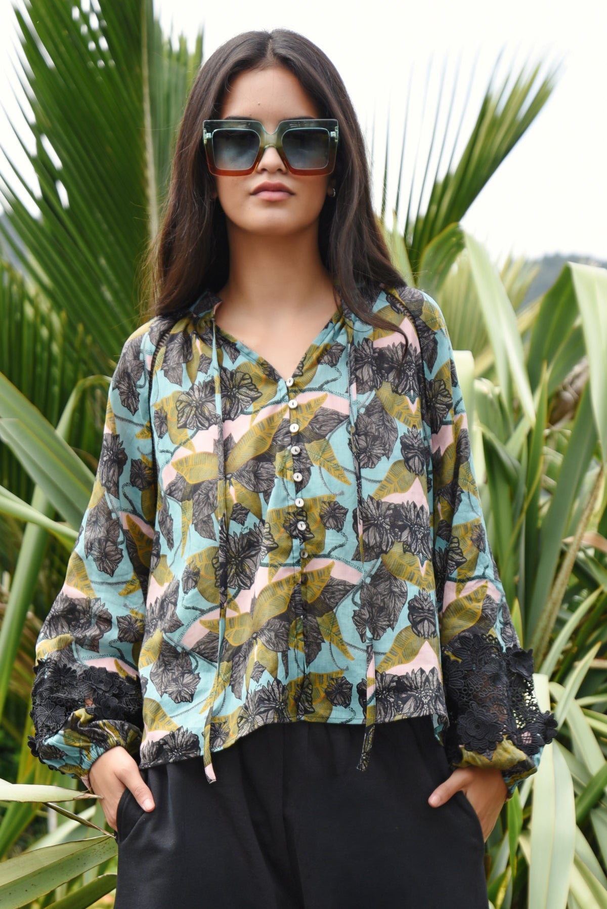 Coop Lace To The Top Blouse