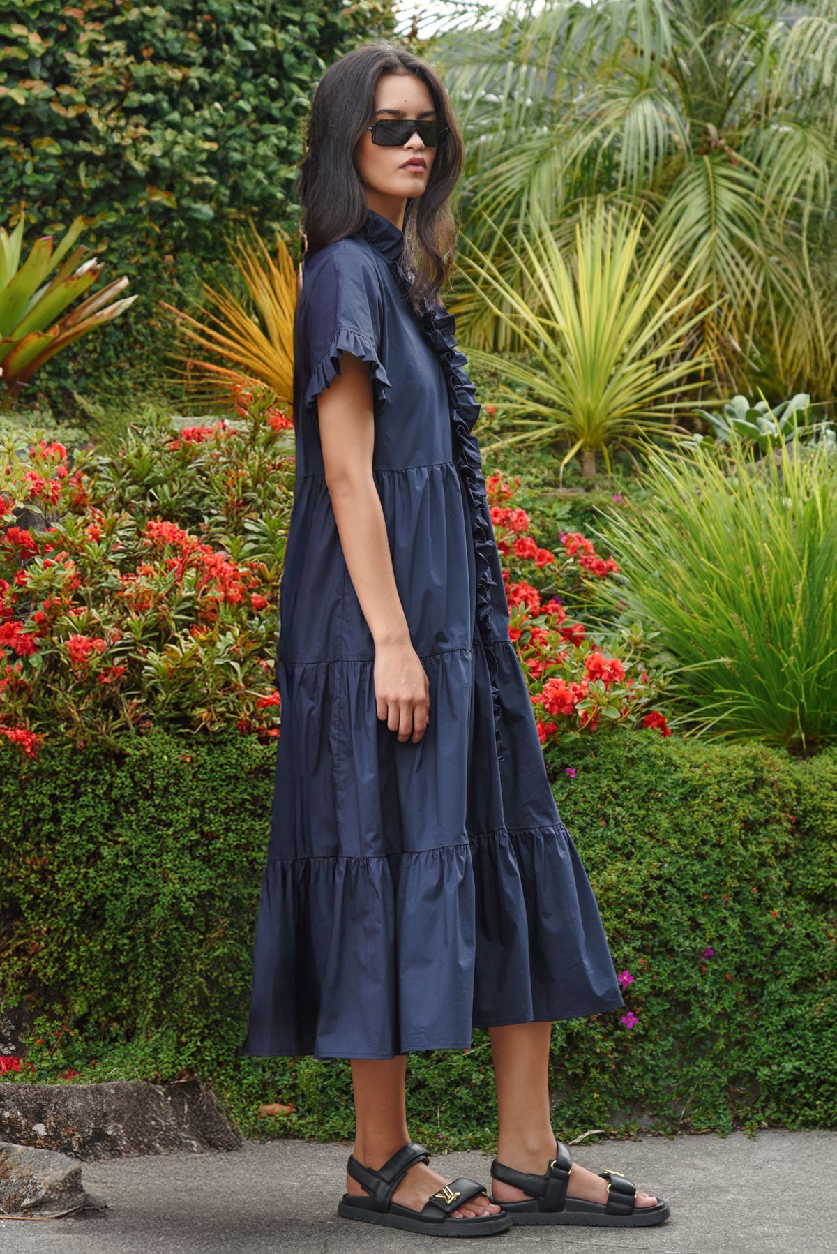 COOP Frillaxed Dress- Navy