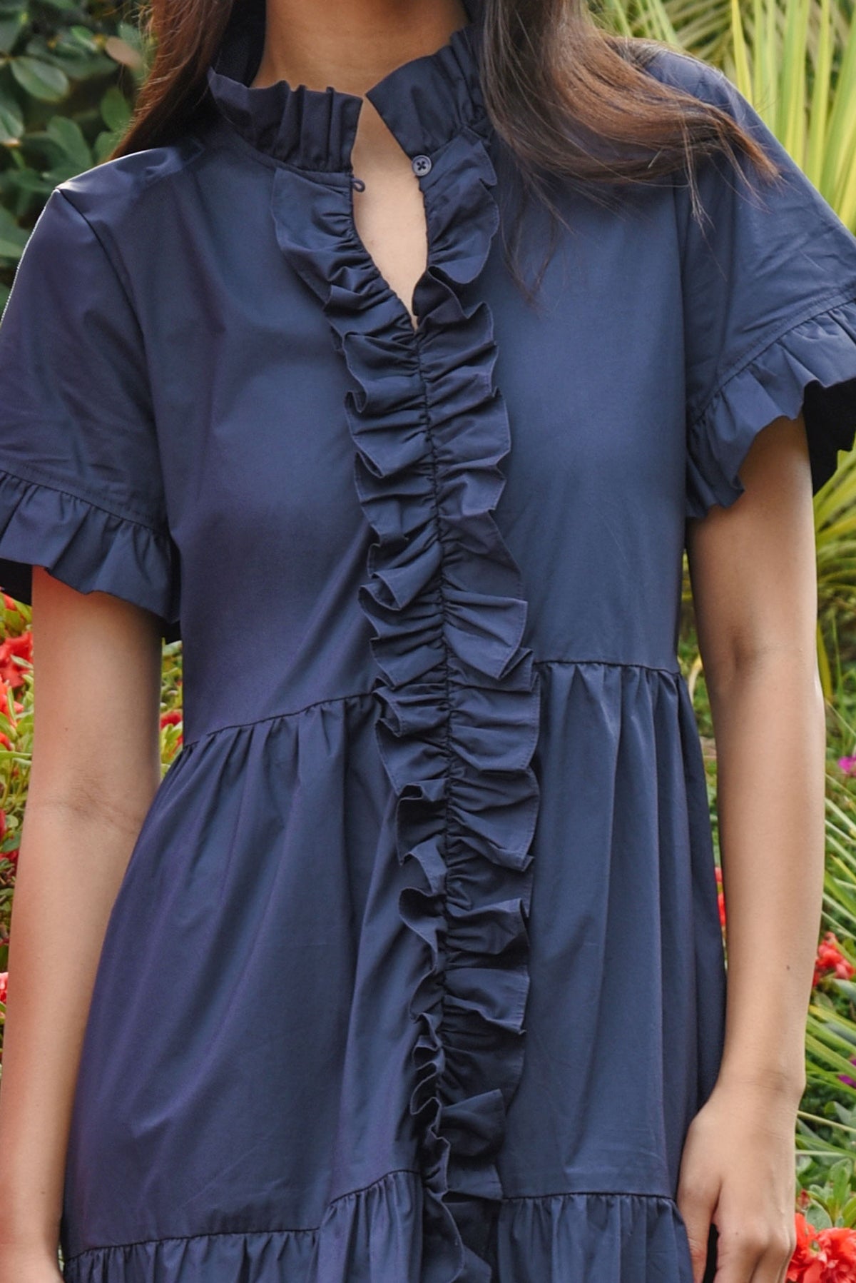 COOP Frillaxed Dress- Navy