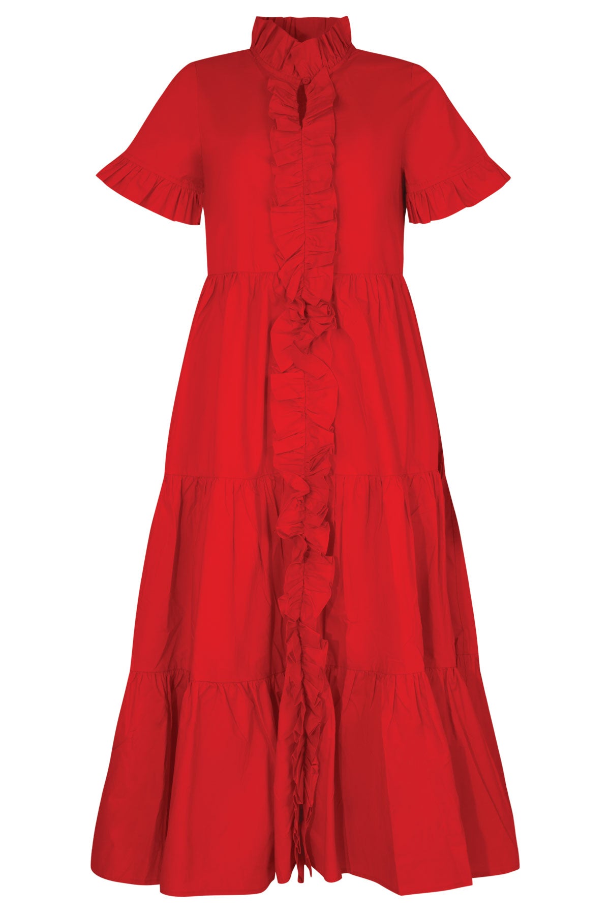 COOP Frillaxed Dress- Red