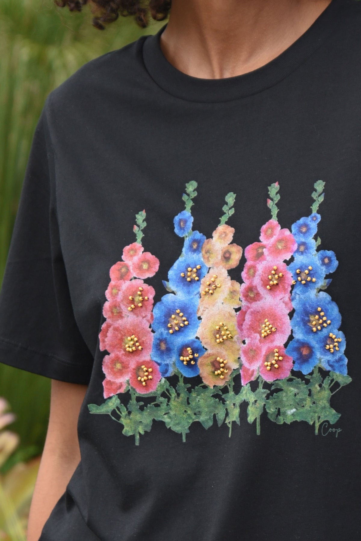 Coop Foxglove & Fancy Free T-Shirt Black