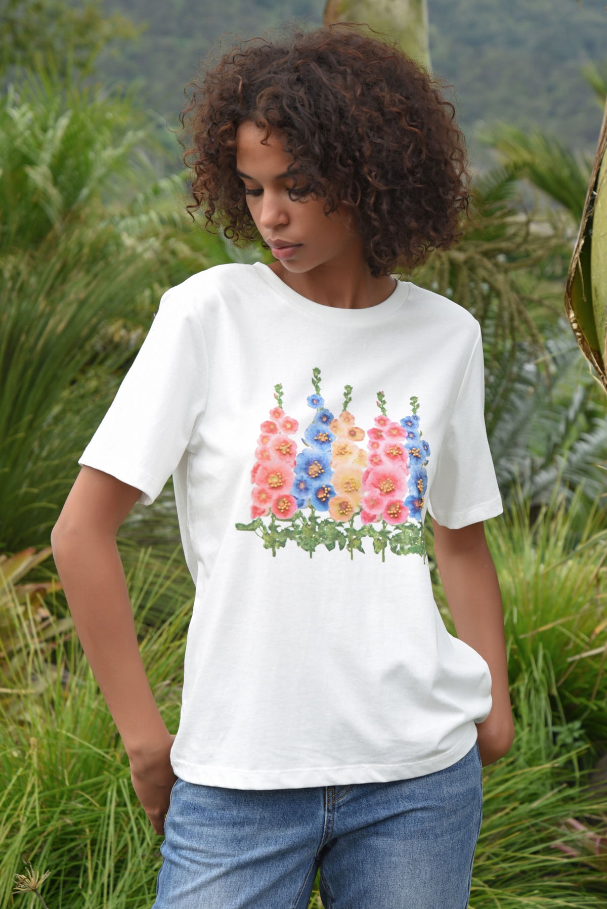 Coop Foxglove & Fancy Free T-Shirt White