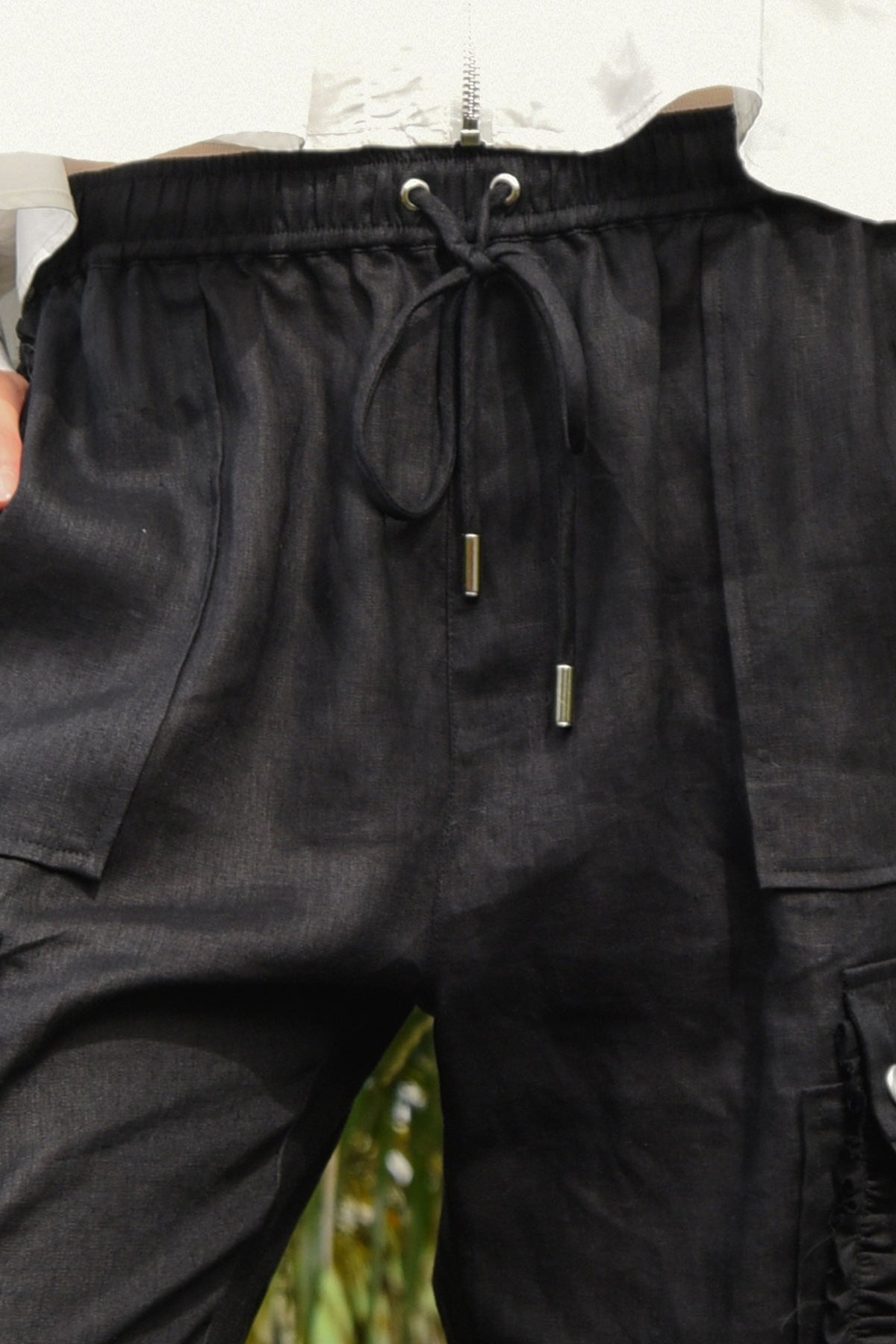 COOP Linen On The Edge Trouser Black