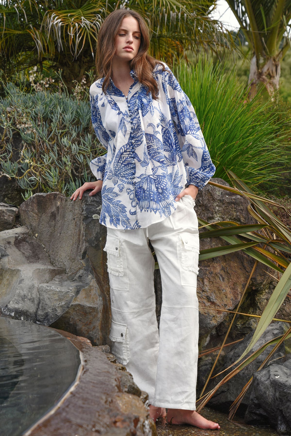COOP Linen On The Edge Trouser White