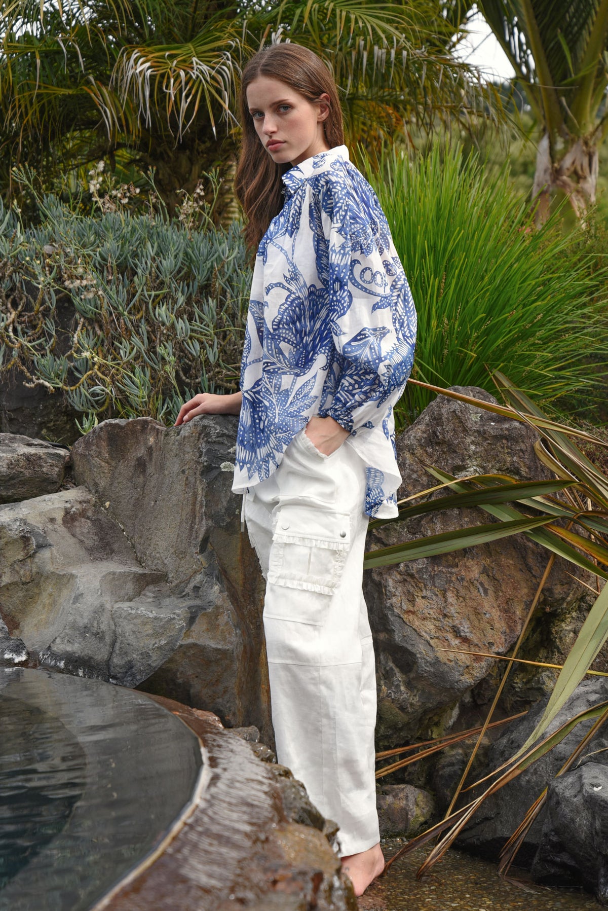 COOP Linen On The Edge Trouser White