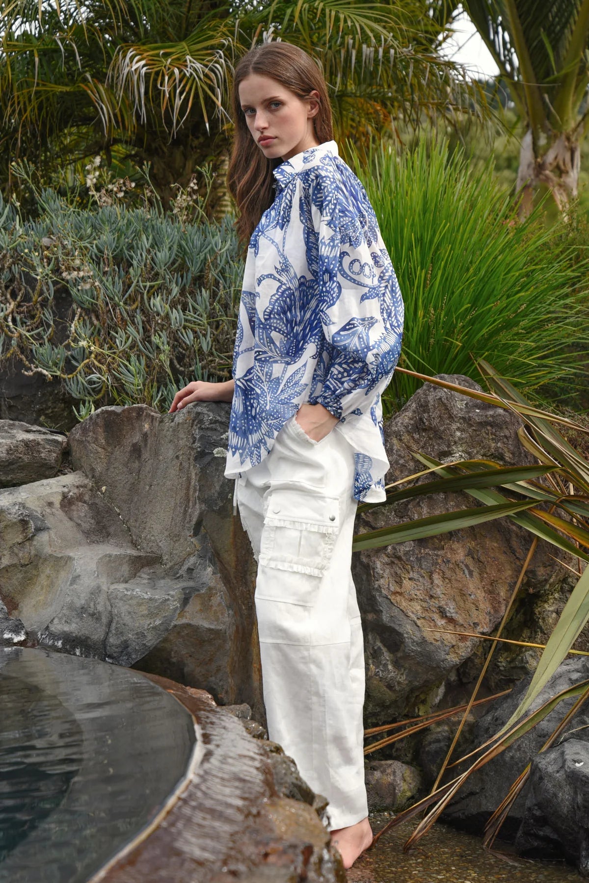 COOP Linen On The Edge Trouser White