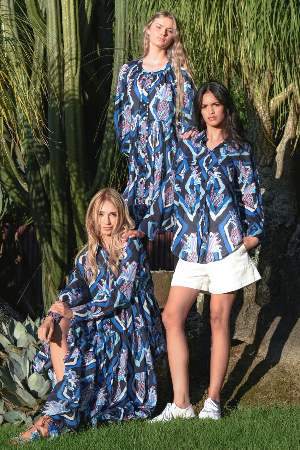 COOP Sun & The Swoon Dress - Blue Aloha