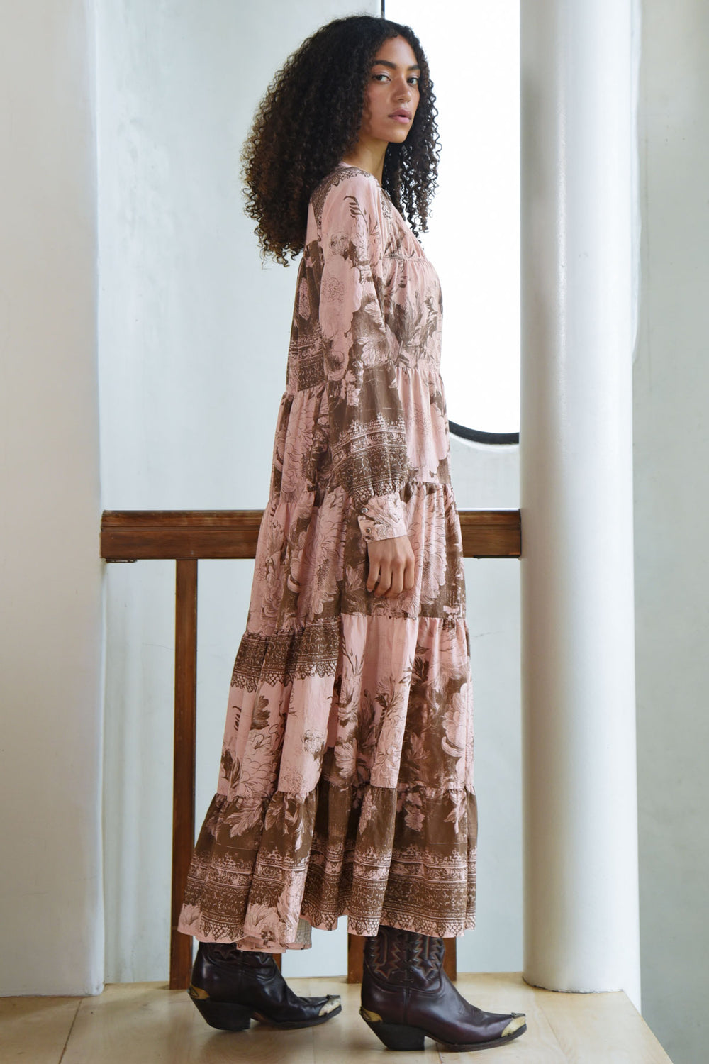 COOP Sway All Day Dress Pink & Brown