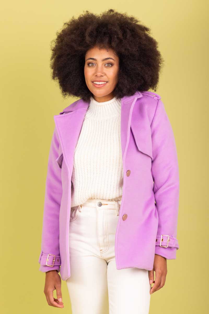 Charlo Callie Coat Lilac