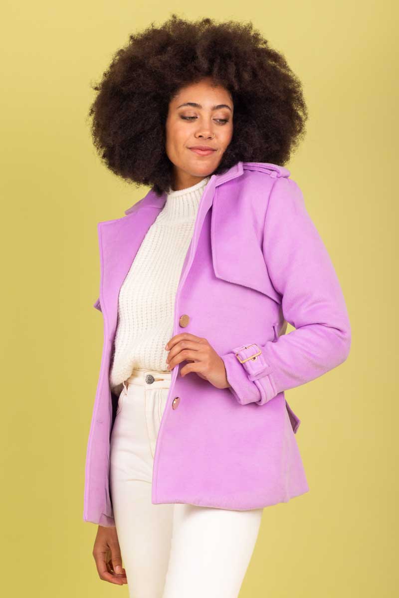 Charlo Callie Coat Lilac