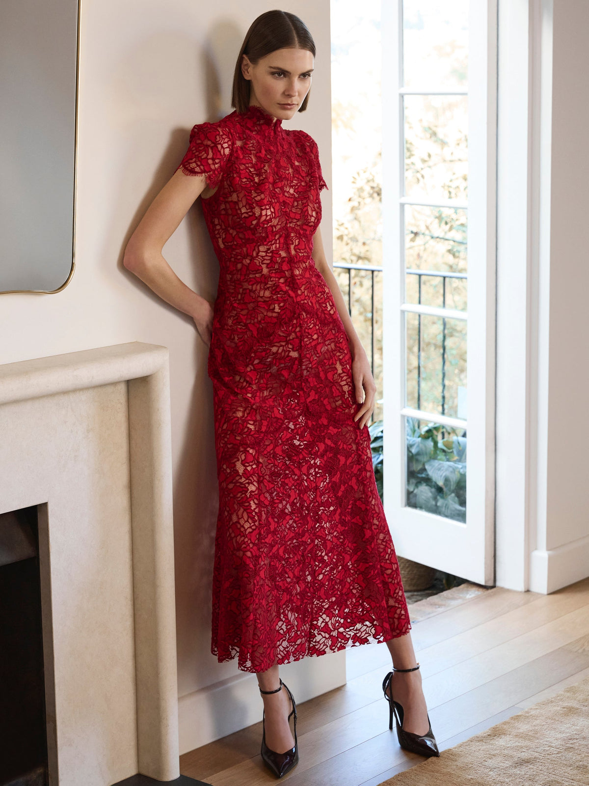 Moss & Spy Carmen Midi Dress