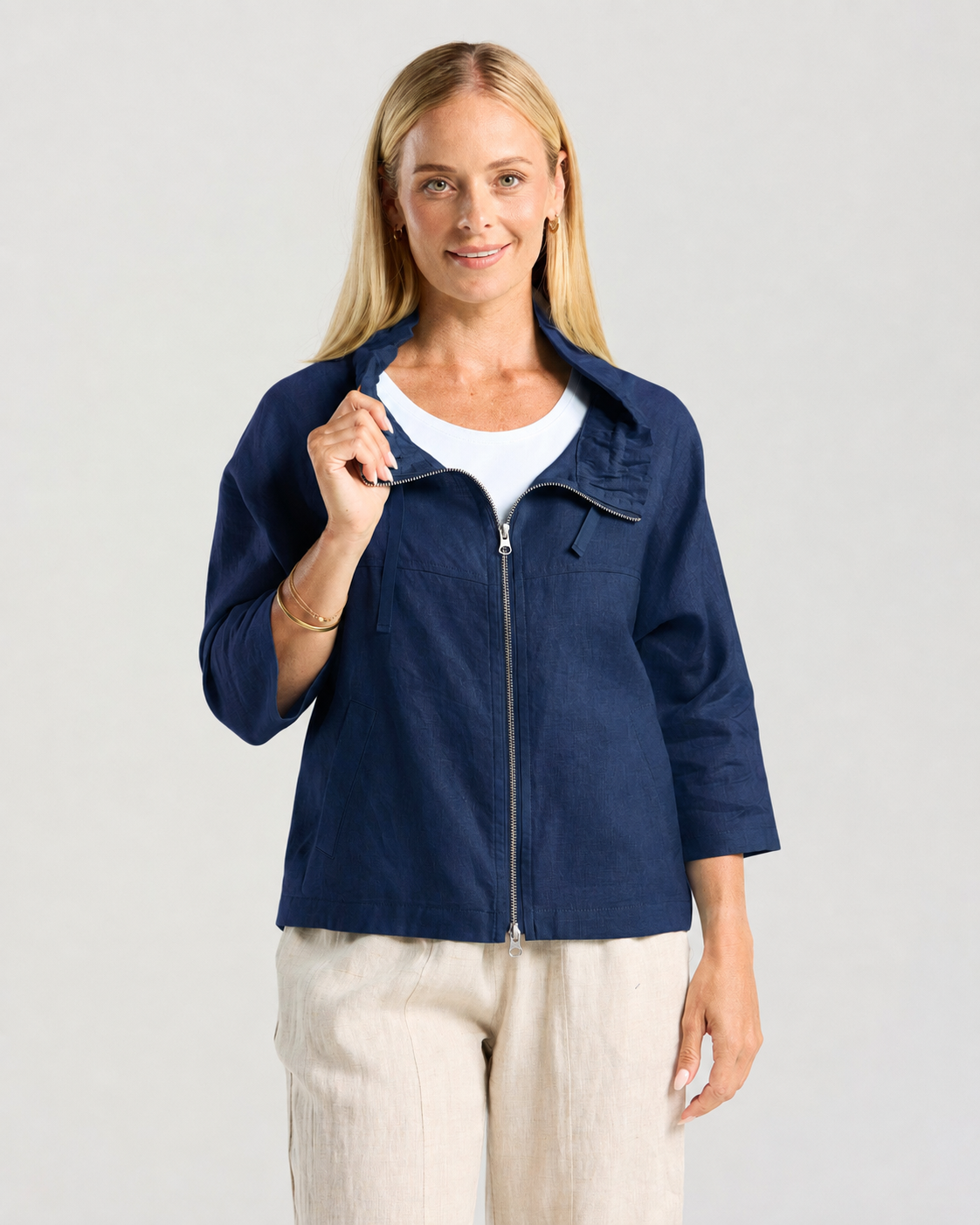 Blackstone Victoria Zip Jacket Midnight Ink