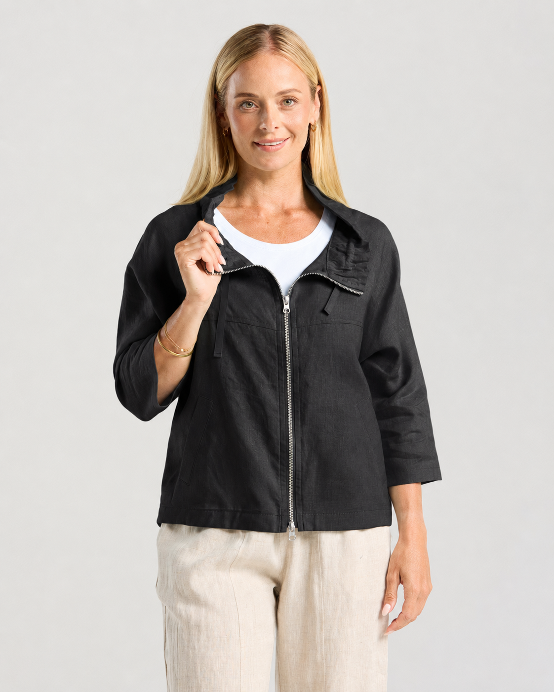 Blackstone Victoria Zip Jacket Black