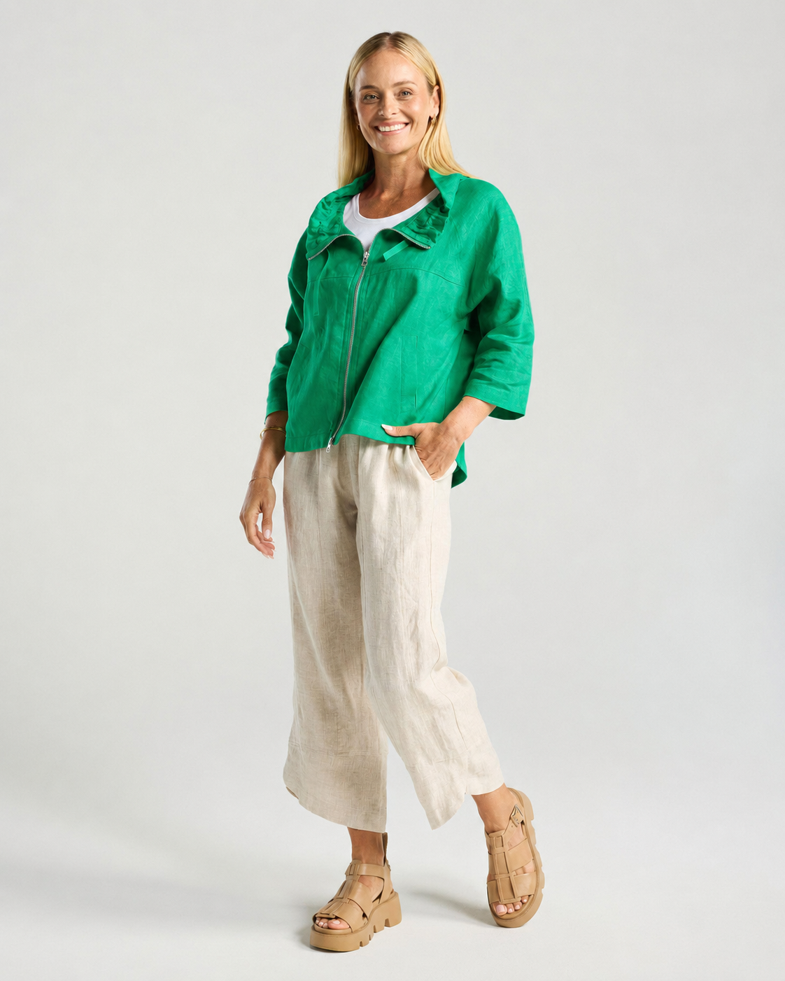 Blackstone Victoria Zip Jacket Emerald