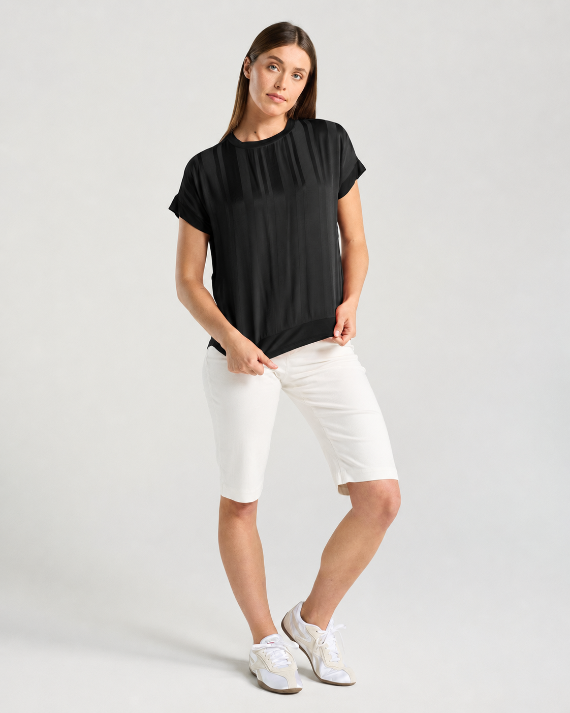 Blackstone Simona Satin Top Black