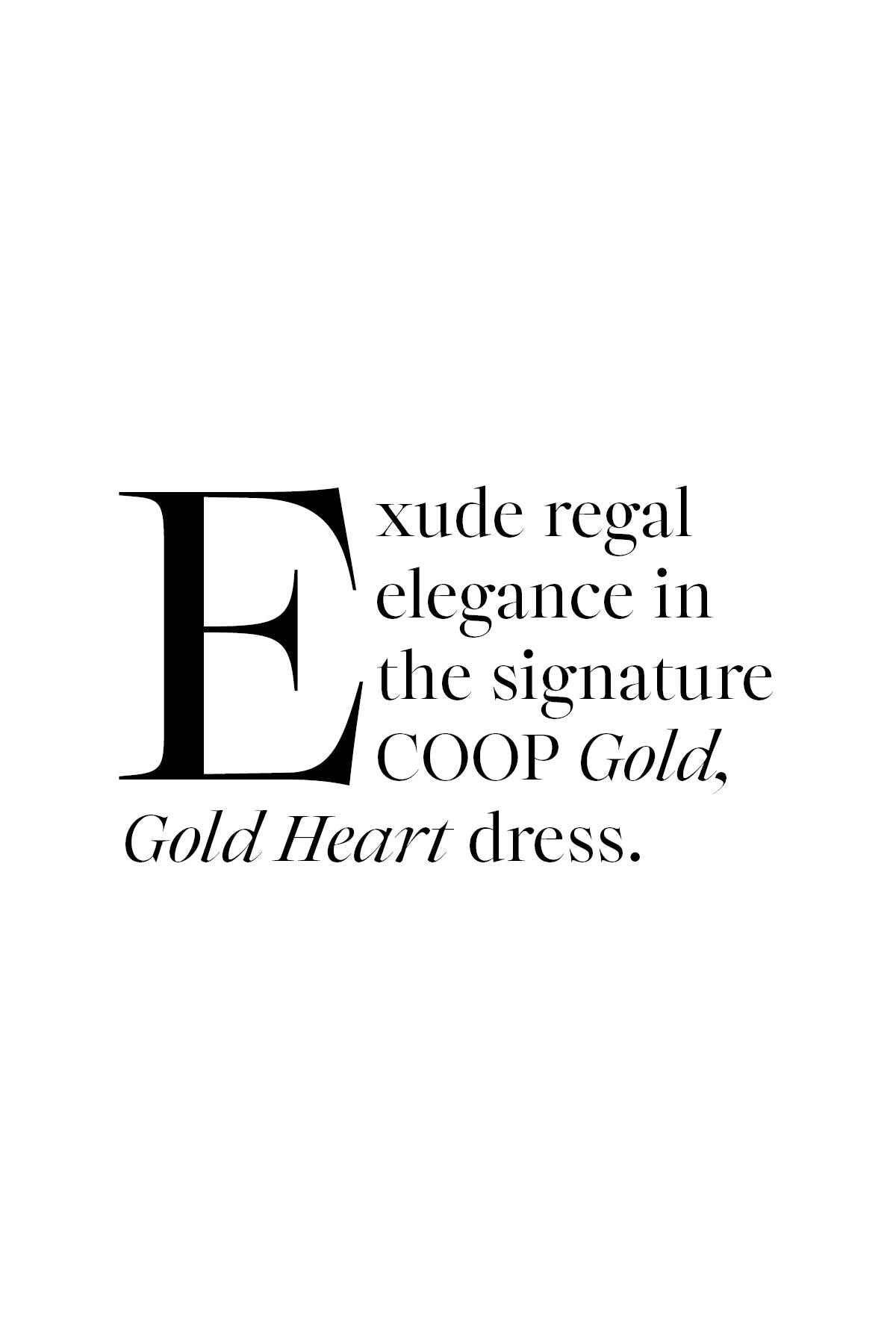 Coop Gold Heart Dress