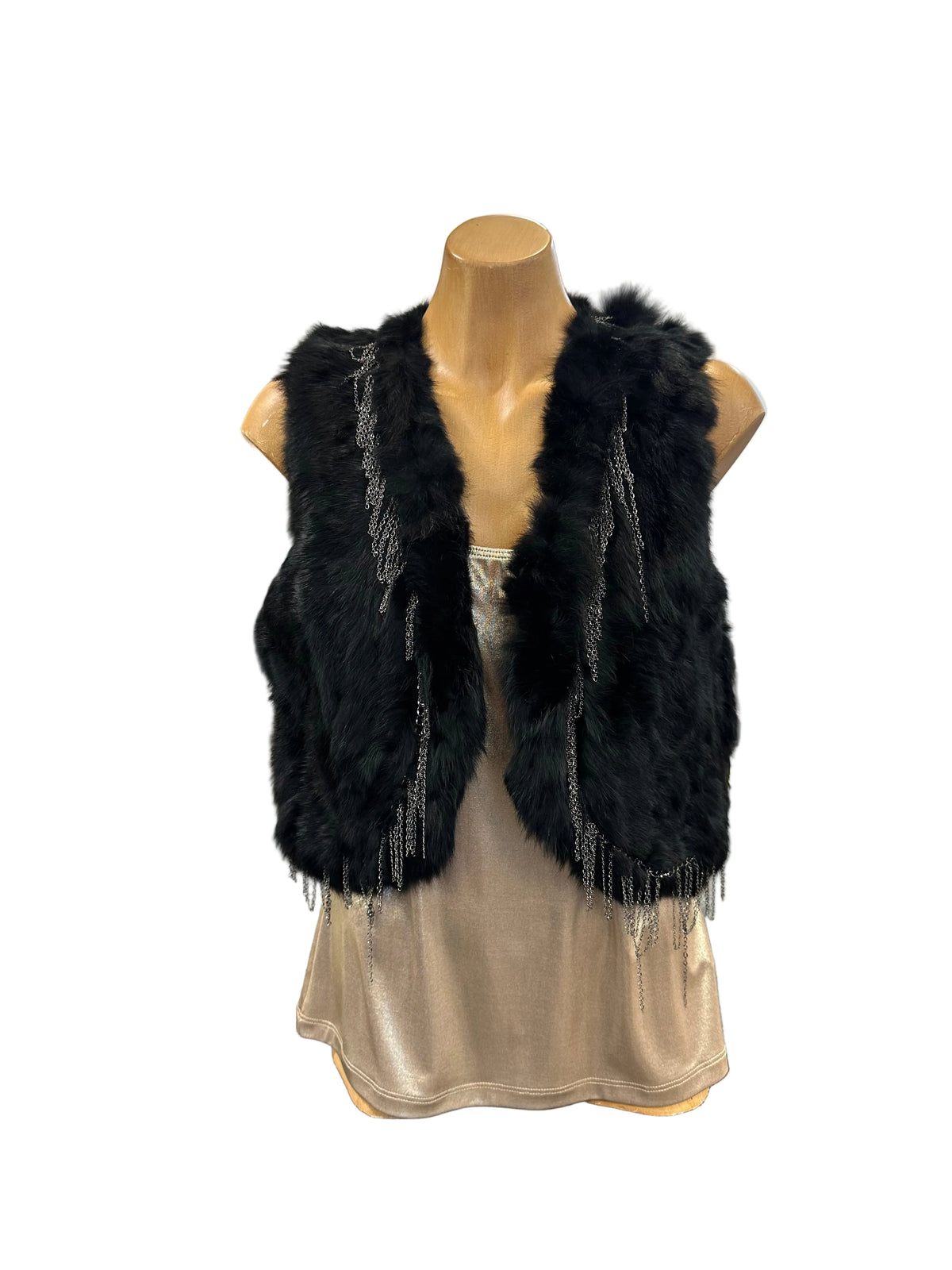 Loobie's Story Fur Vest - Black