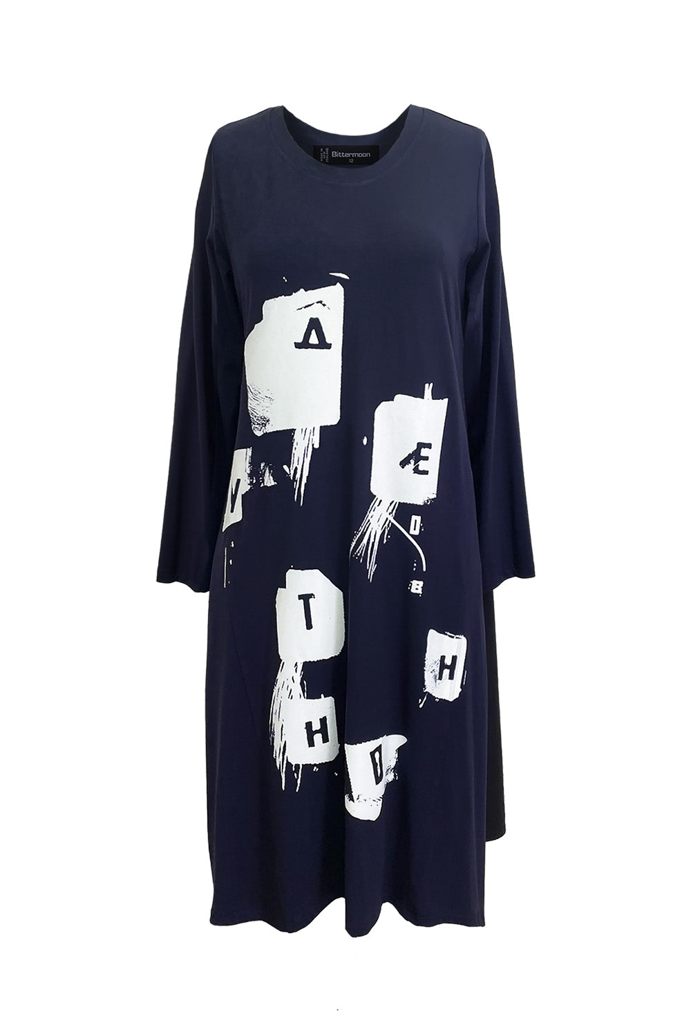 Bittermoon Alphbet Dress - Navy