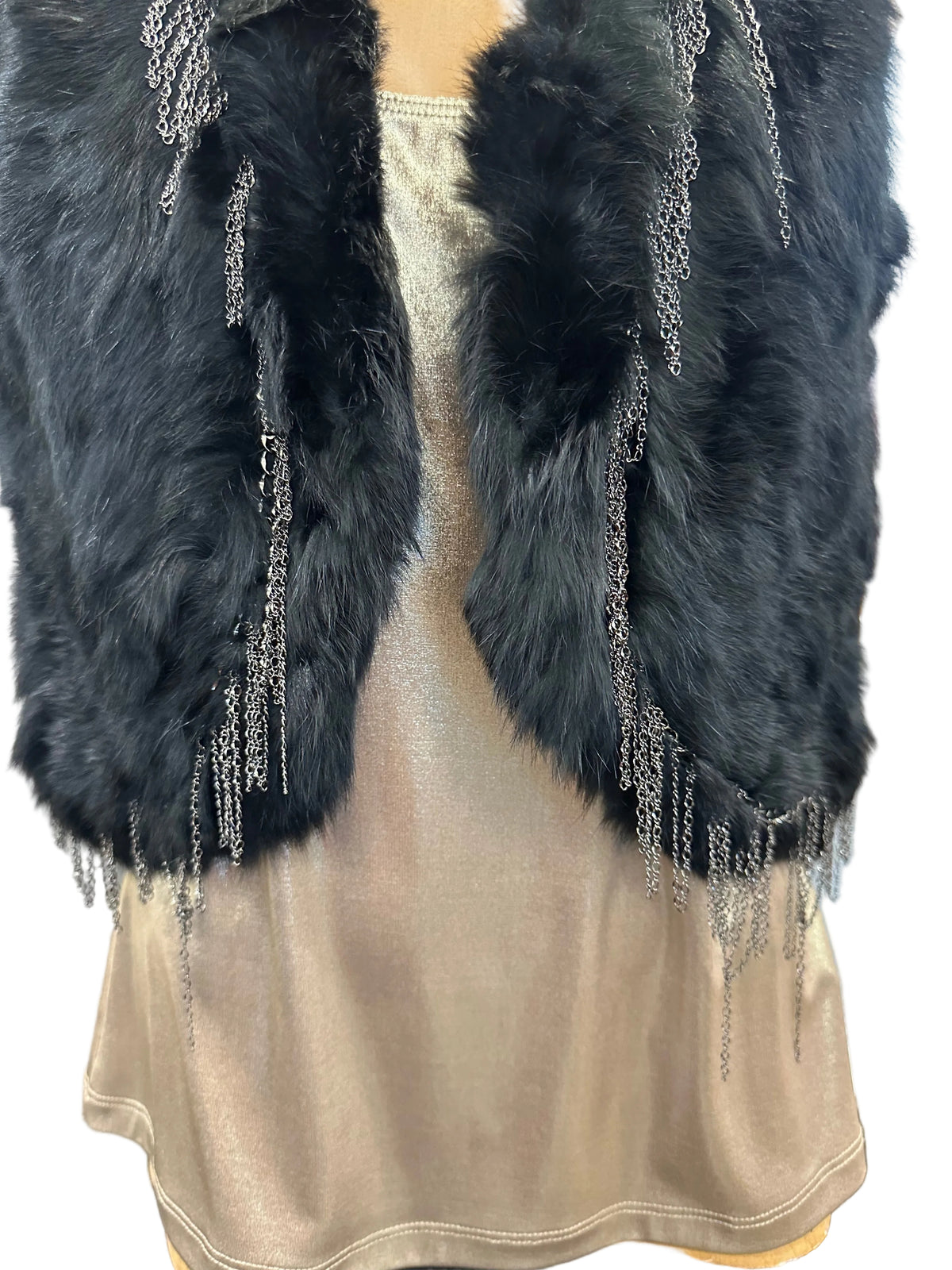 Loobie's Story Fur Vest - Black