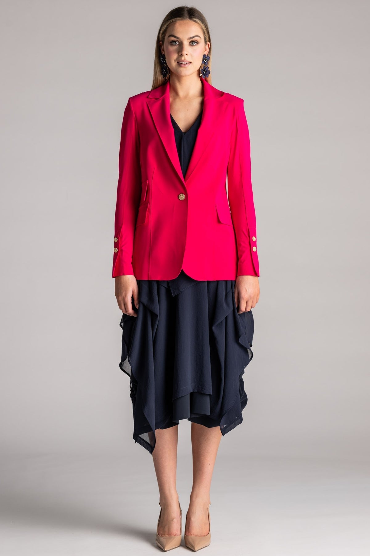 Paula Ryan Boyfriend Jacket - Poppy